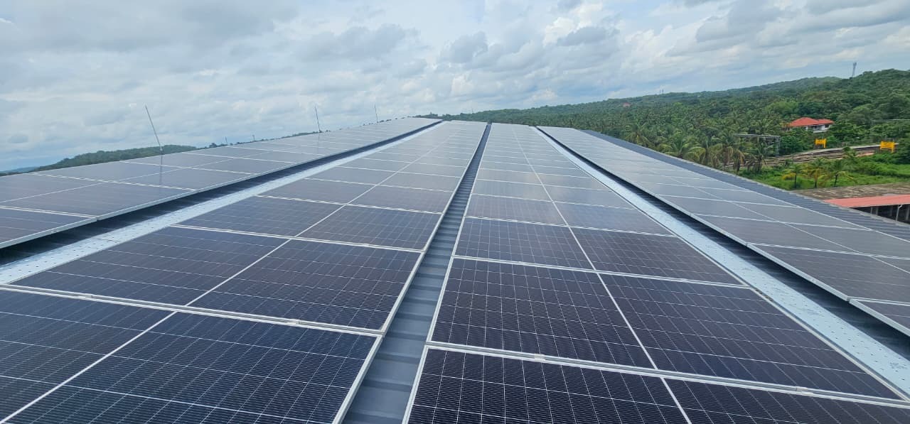 Solar panel installation project in Kannur